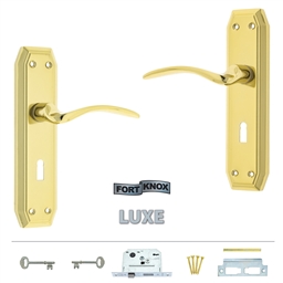 M8L20 - 3 Lever Lockset French 8"